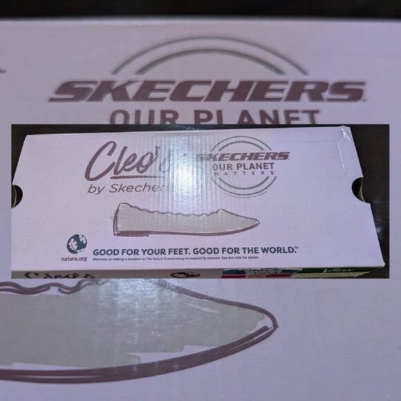 New Woman shoes Sketchers Cleo.s, size 7.5 us, black , ballerine shoes, vegan - Picture 11 of 14
